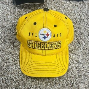 NFL Steelers Bright Yellow Embroidered Logo Cap